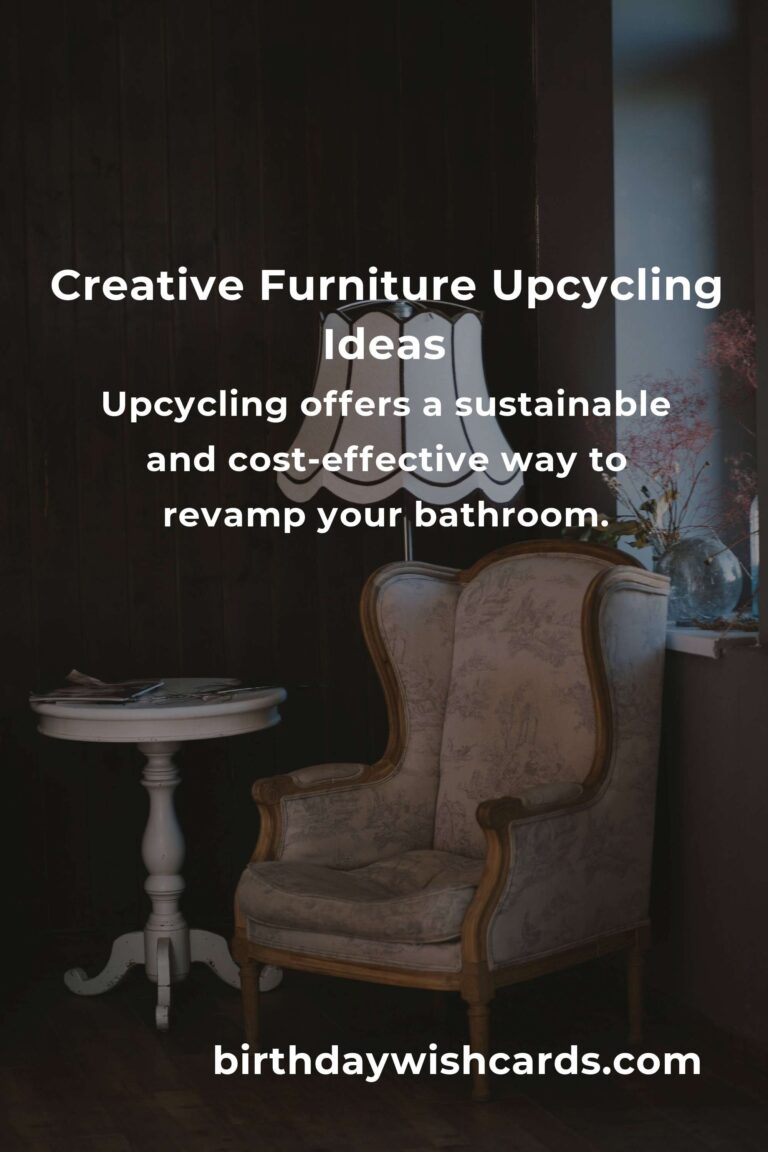 Upcycle Your Old Furniture: Transform Your Bathroom with Creative Renovations