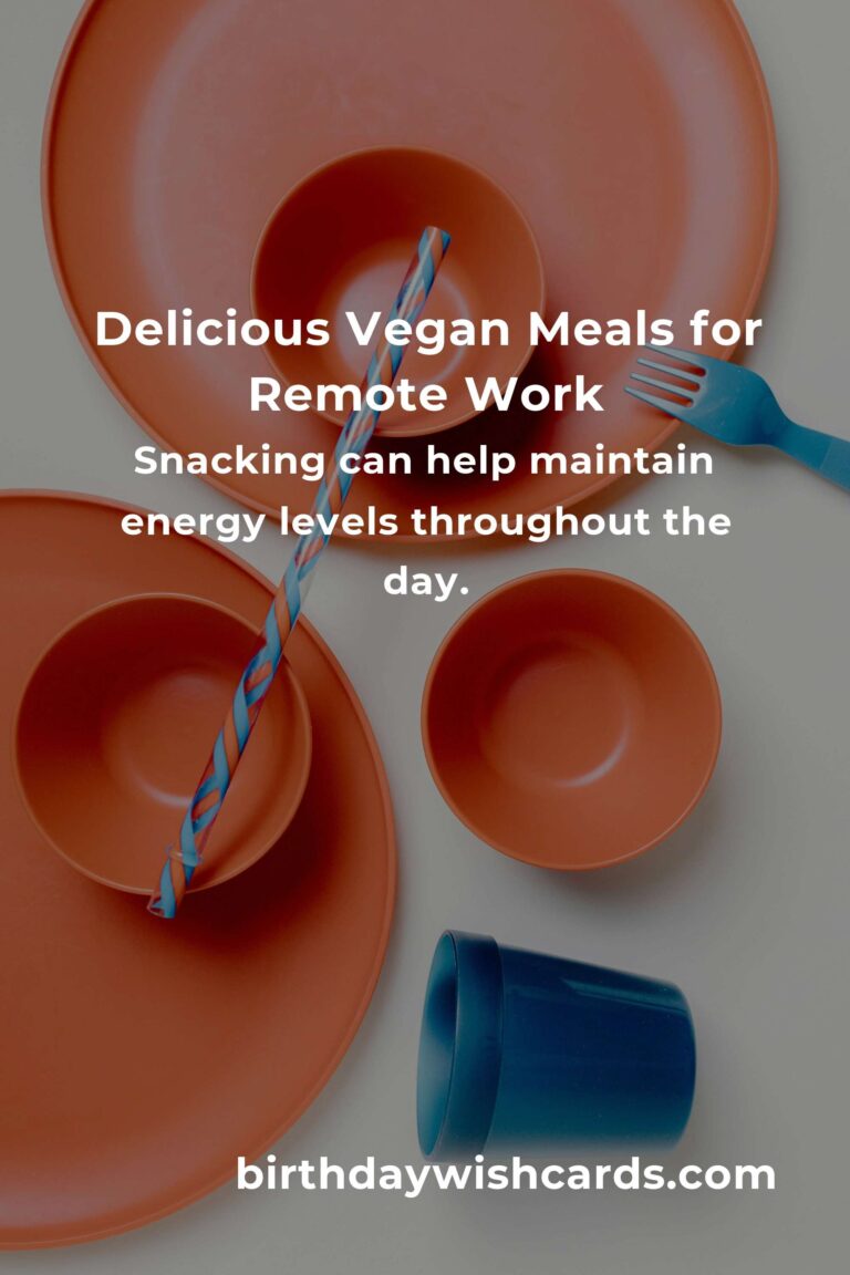 Vegan Meals for Remote Workers: A Complete Guide to Delicious and Nutritious Options