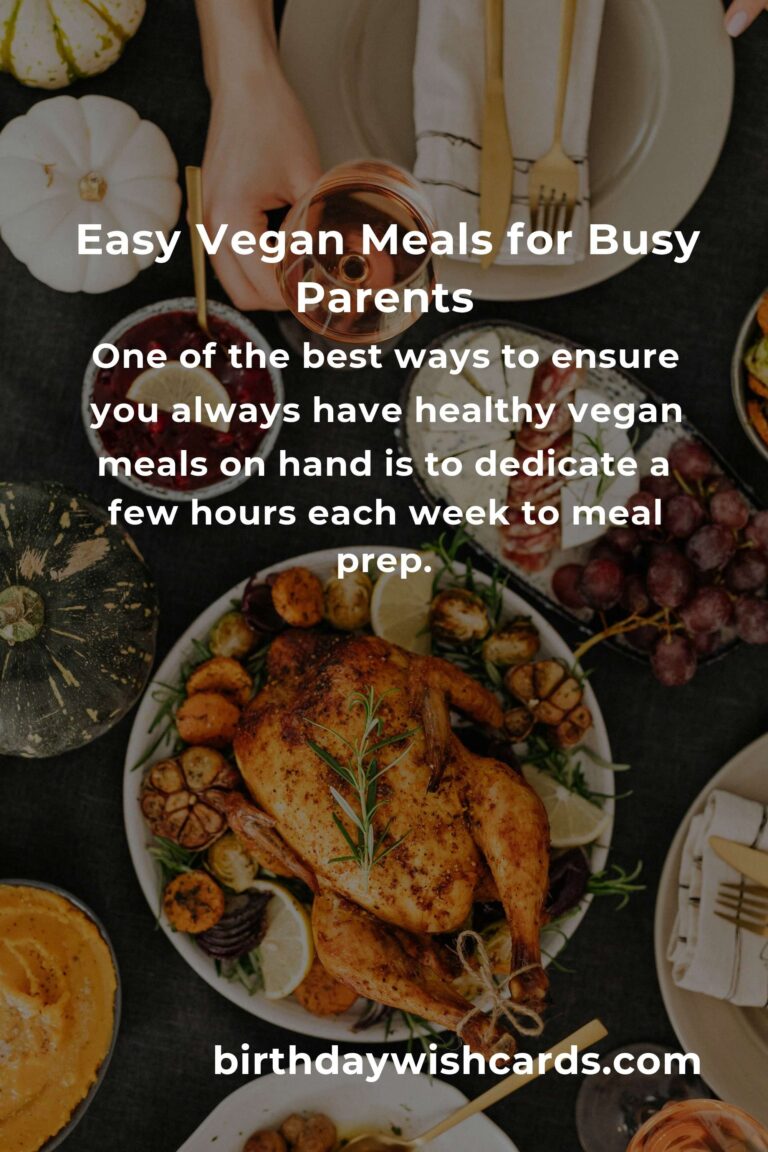 Vegan Meals for Single Parents: A Complete Guide to Easy and Nutritious Cooking