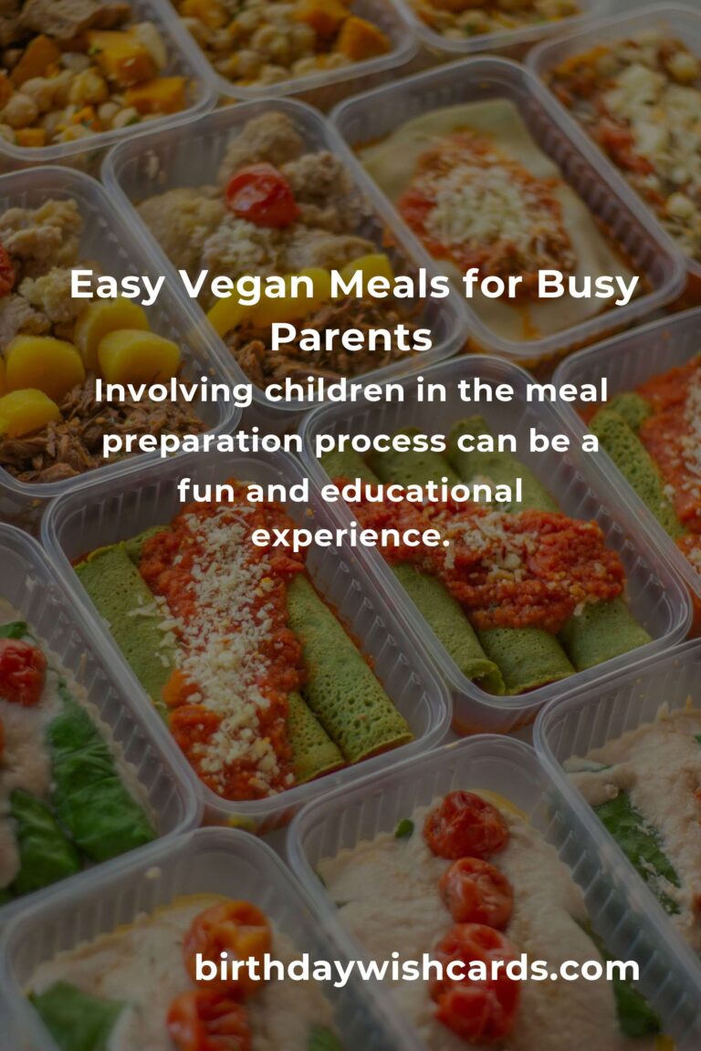 Vegan Meals for Single Parents: A Complete Guide to Easy and Nutritious Cooking