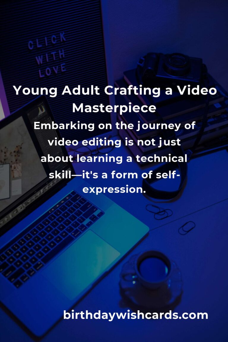 Video Editing: A Heartfelt Guide for Young Adults to Share Their Story