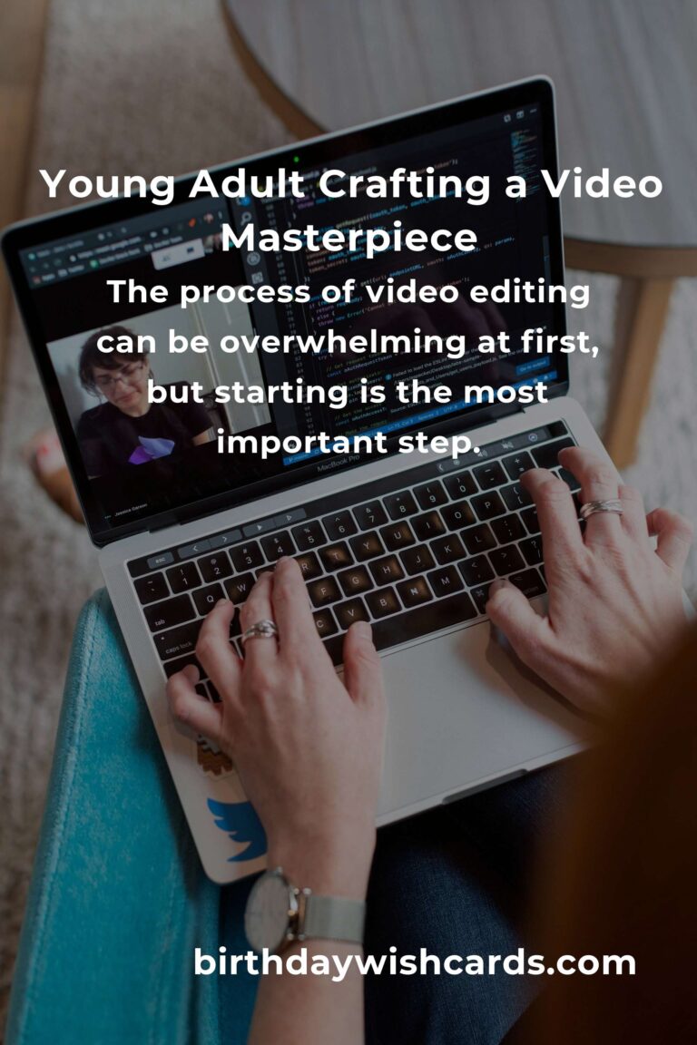 Video Editing: A Heartfelt Guide for Young Adults to Share Their Story