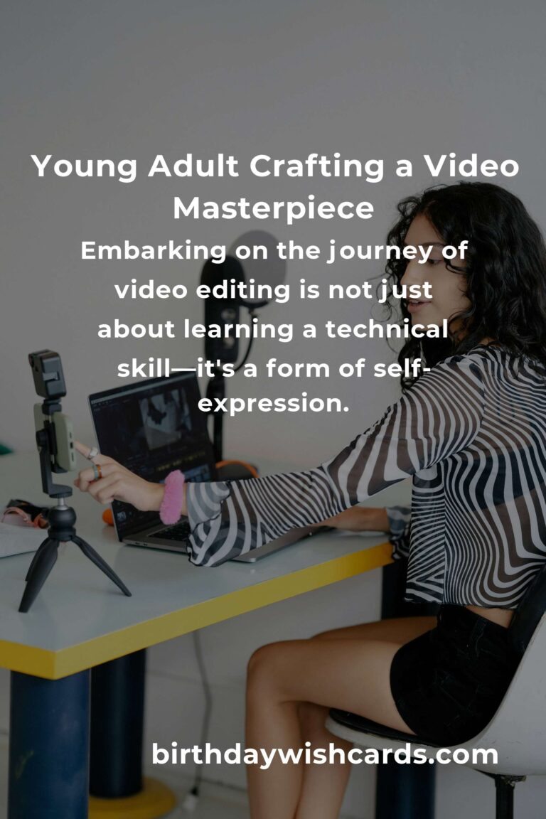 Video Editing: A Heartfelt Guide for Young Adults to Share Their Story