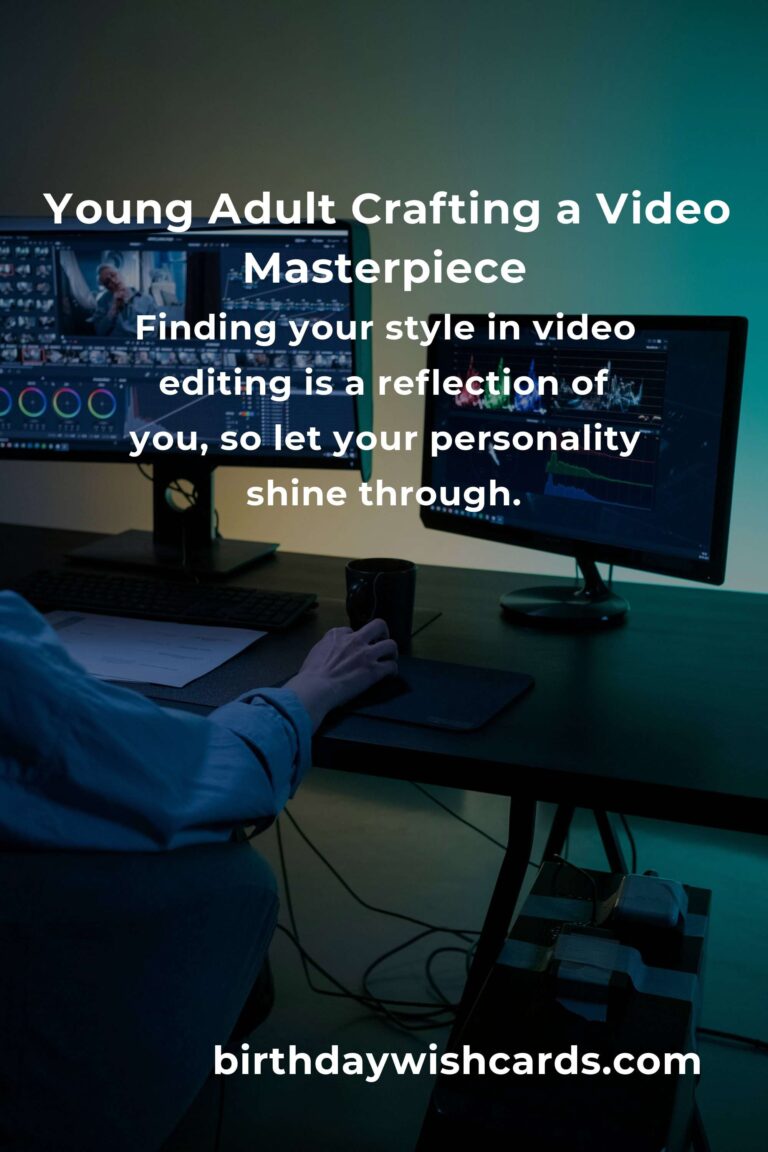Video Editing: A Heartfelt Guide for Young Adults to Share Their Story
