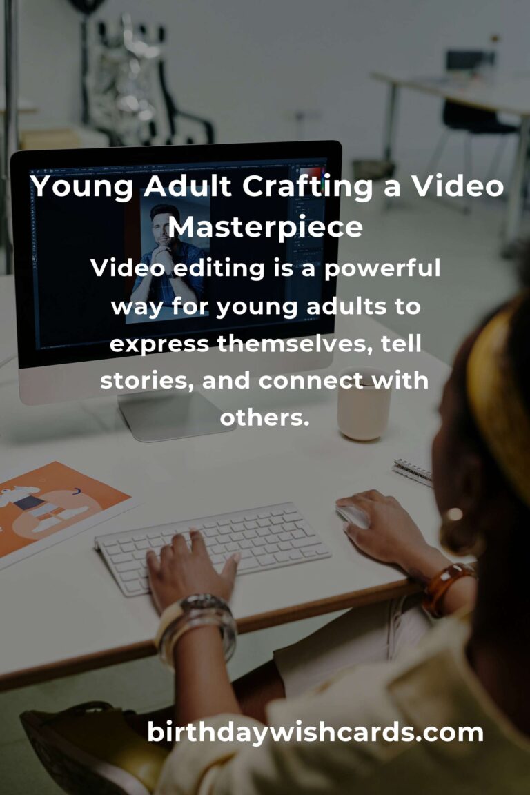 Video Editing: A Heartfelt Guide for Young Adults to Share Their Story