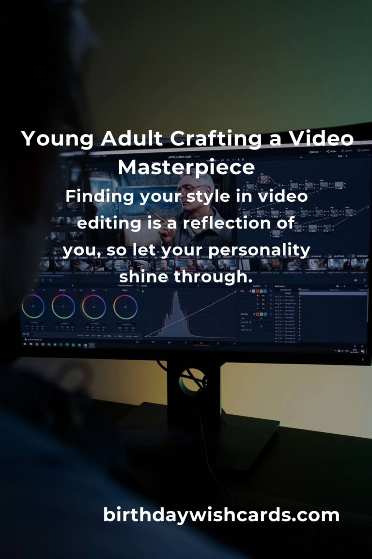Video Editing: A Heartfelt Guide for Young Adults to Share Their Story