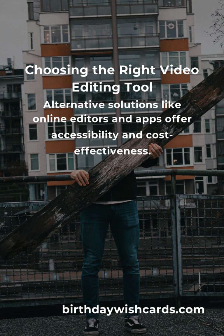 Video Editing vs Alternatives: Which is Better for Your Creative Projects?