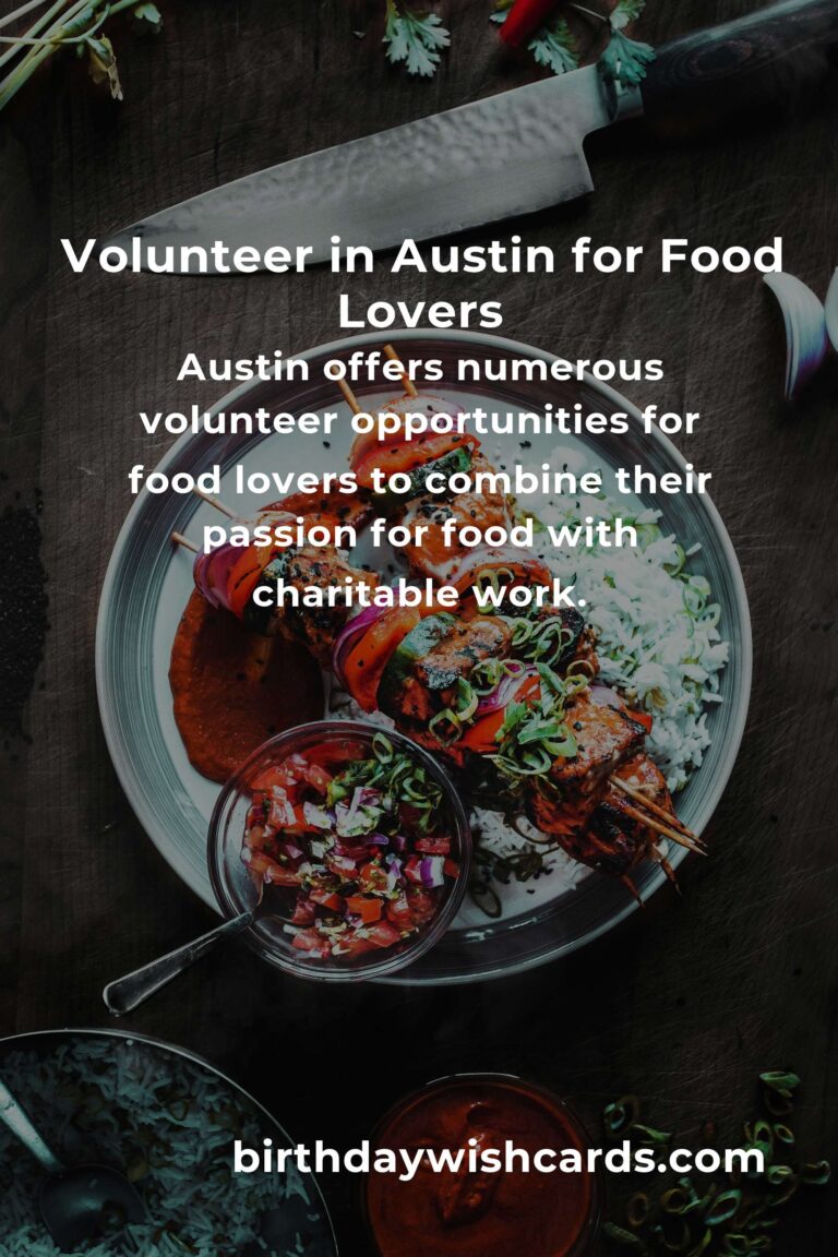 Volunteer Opportunities for Food Lovers in Austin: Make a Difference with Your Passion for Cuisine