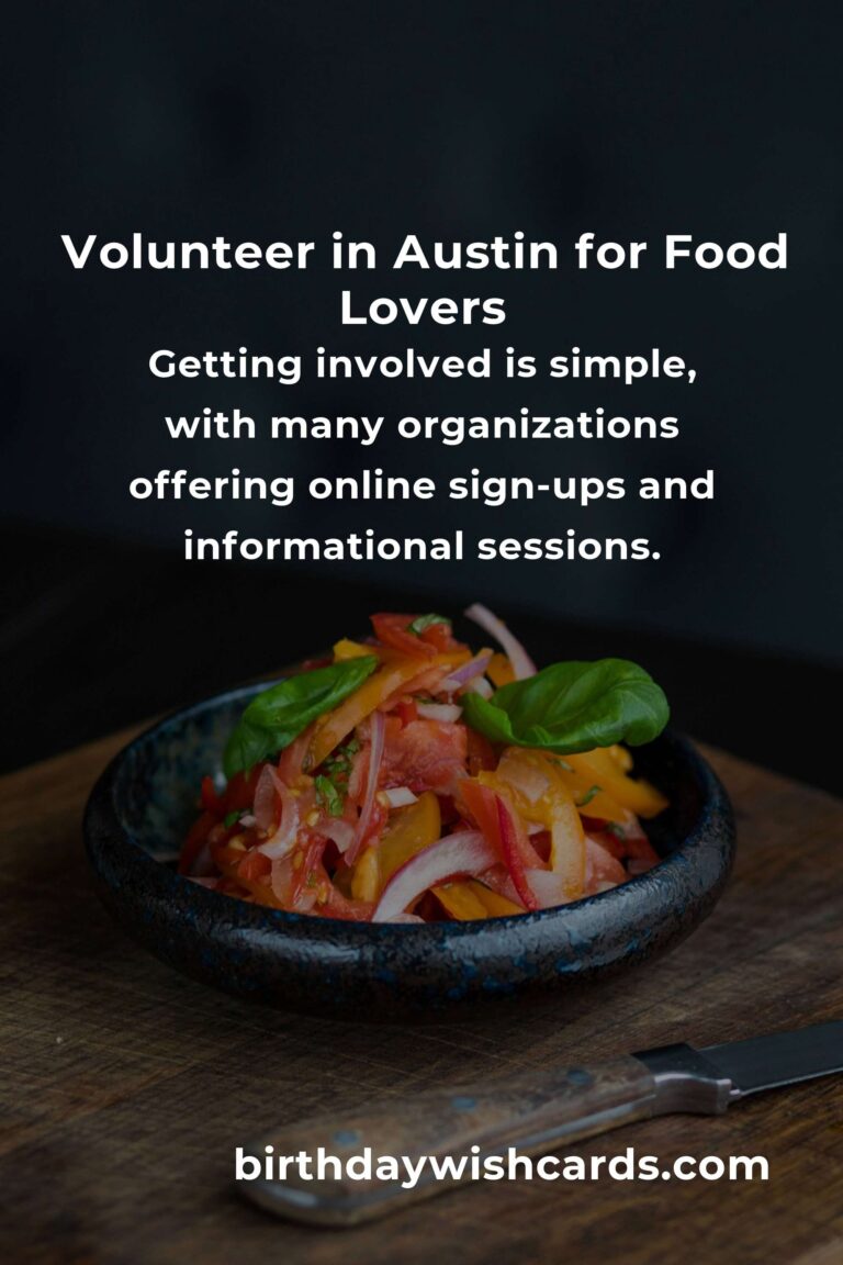 Volunteer Opportunities for Food Lovers in Austin: Make a Difference with Your Passion for Cuisine