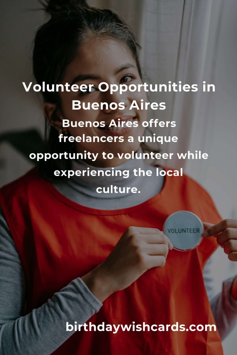 Volunteer Opportunities for Freelancers in Buenos Aires: Make a Difference