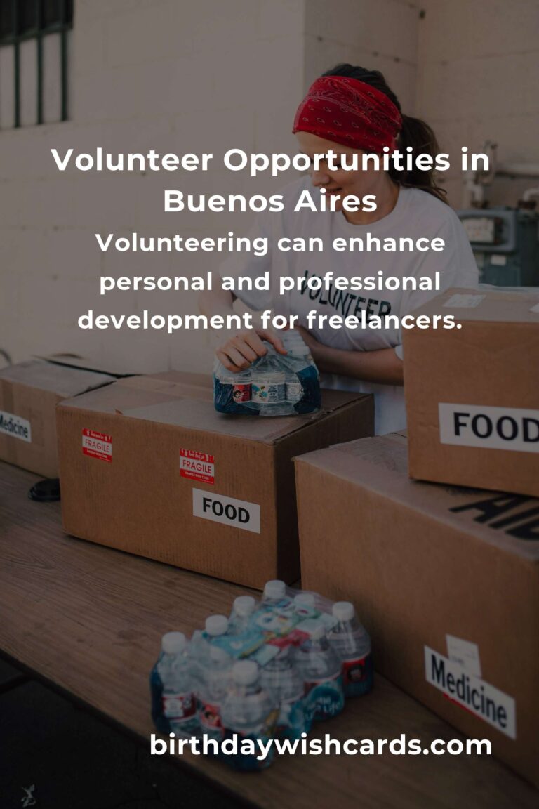 Volunteer Opportunities for Freelancers in Buenos Aires: Make a Difference