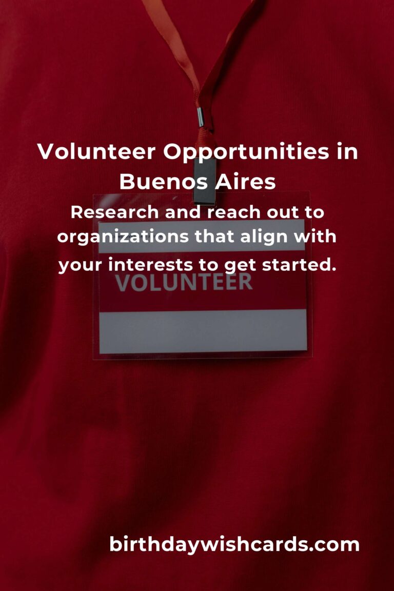 Volunteer Opportunities for Freelancers in Buenos Aires: Make a Difference