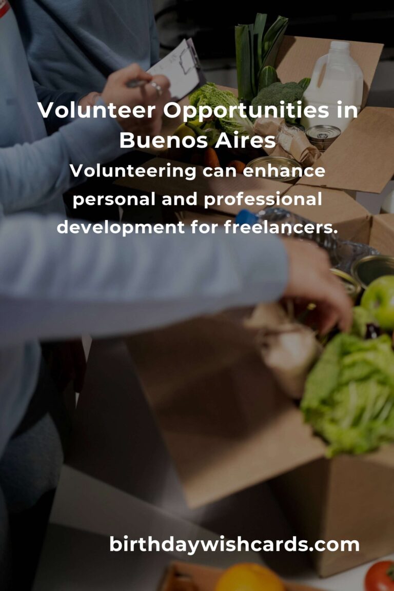 Volunteer Opportunities for Freelancers in Buenos Aires: Make a Difference