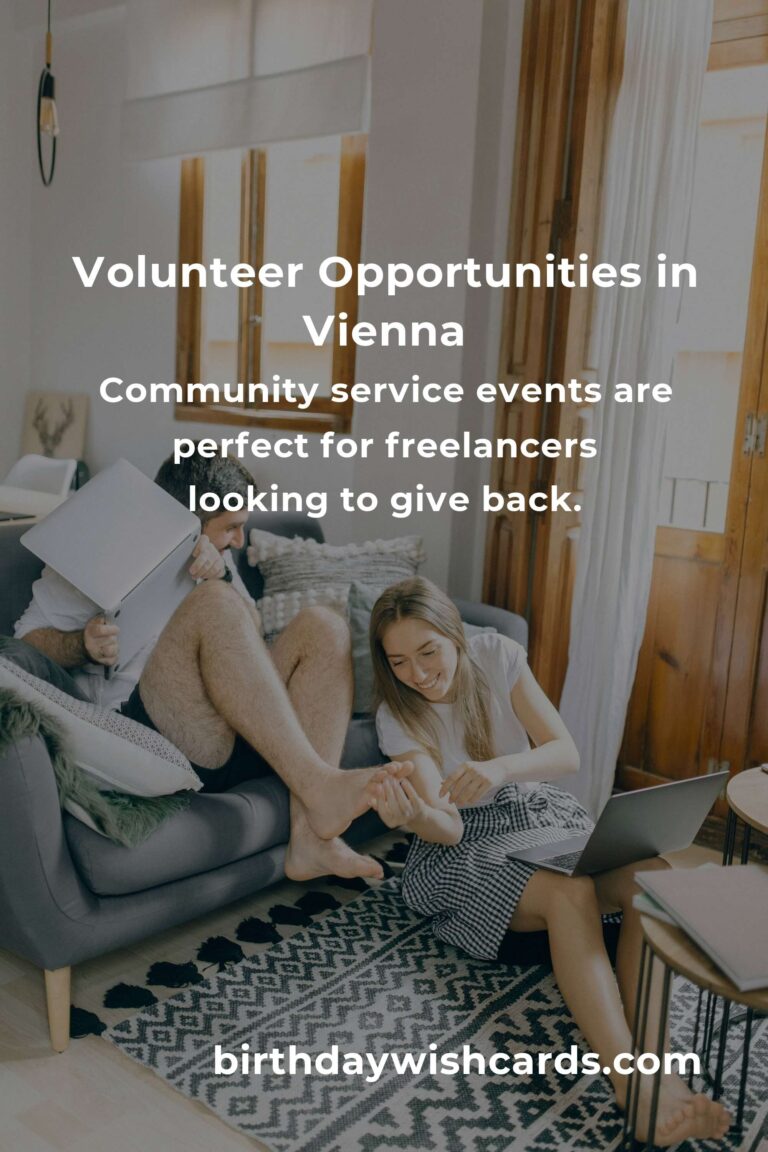 Volunteer Opportunities for Freelancers in Vienna: Enhance Your Skills and Network