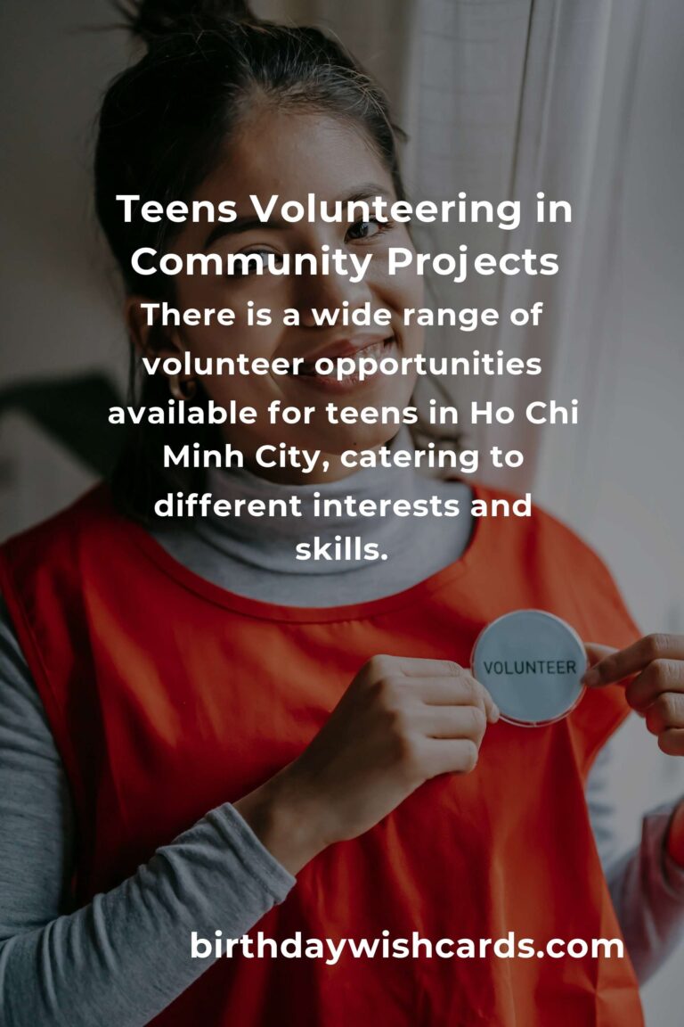 Volunteer Opportunities for Teens in Ho Chi Minh City: A Comprehensive Guide