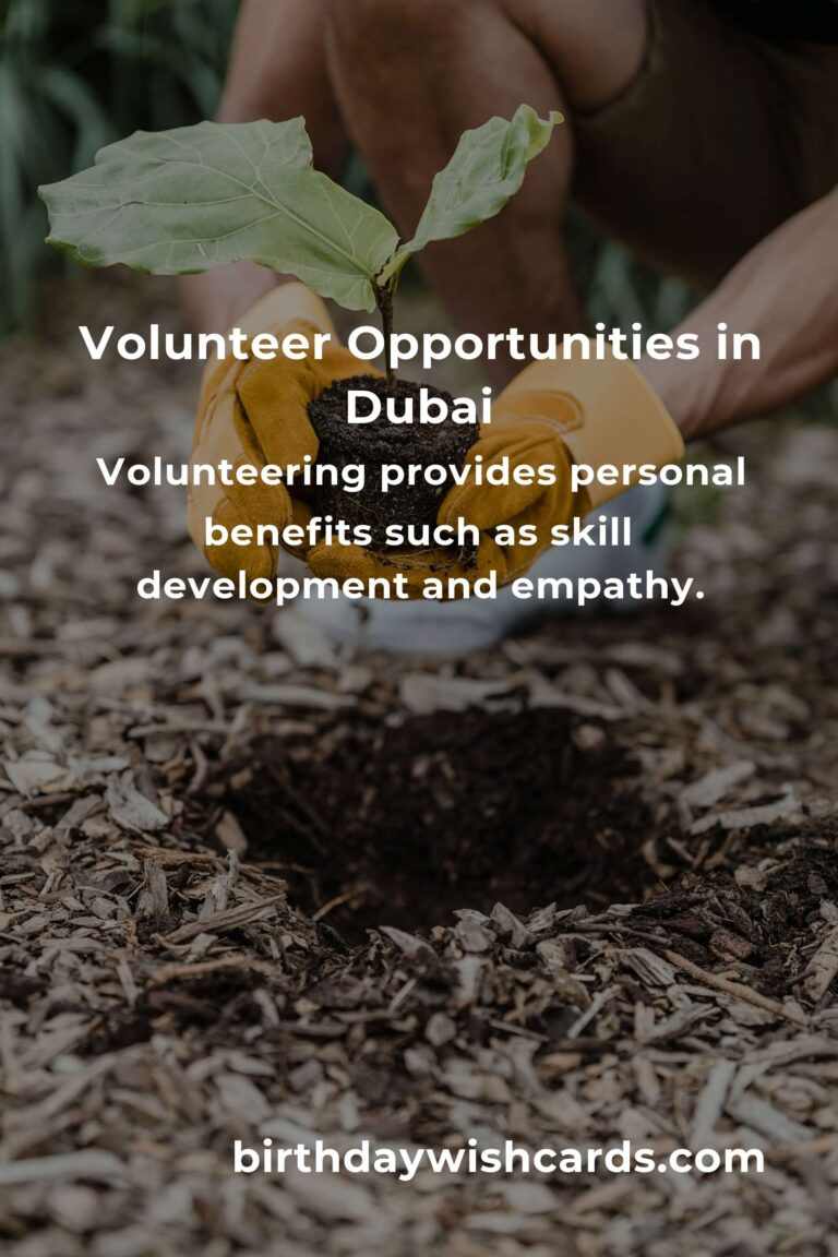 Volunteer Opportunities for Young Adults in Dubai: Make a Difference Today