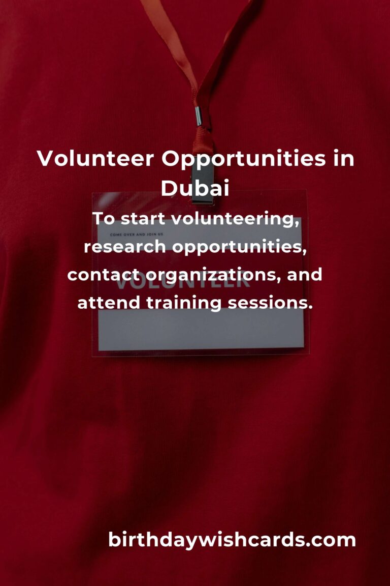 Volunteer Opportunities for Young Adults in Dubai: Make a Difference Today