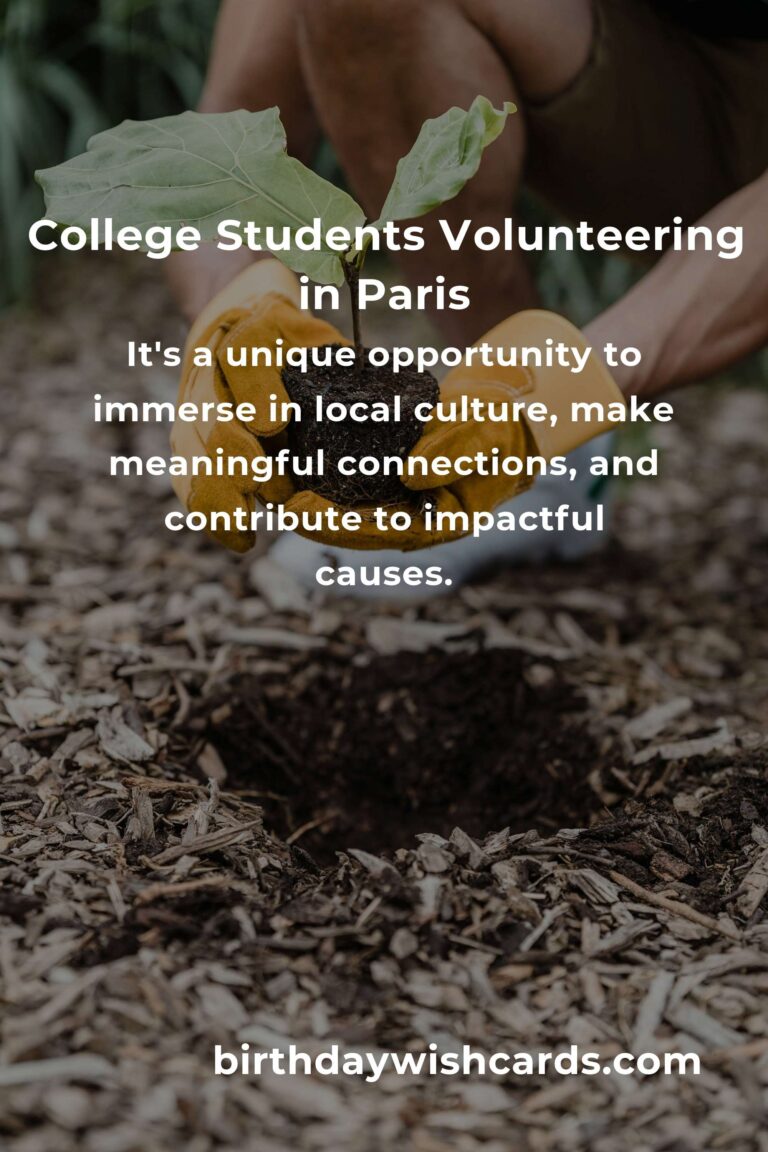 Volunteering in Paris: Transformative Opportunities for College Students