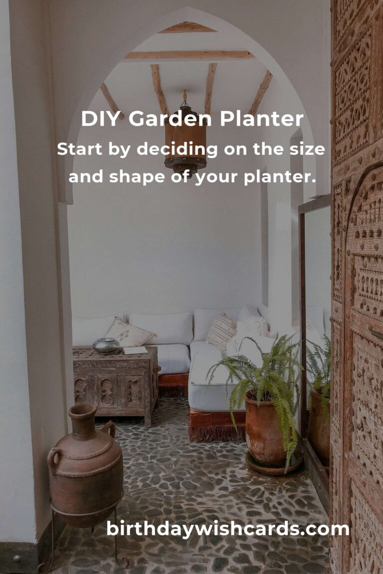 Weekend DIY: Create a Stunning Garden Planter for Your Home