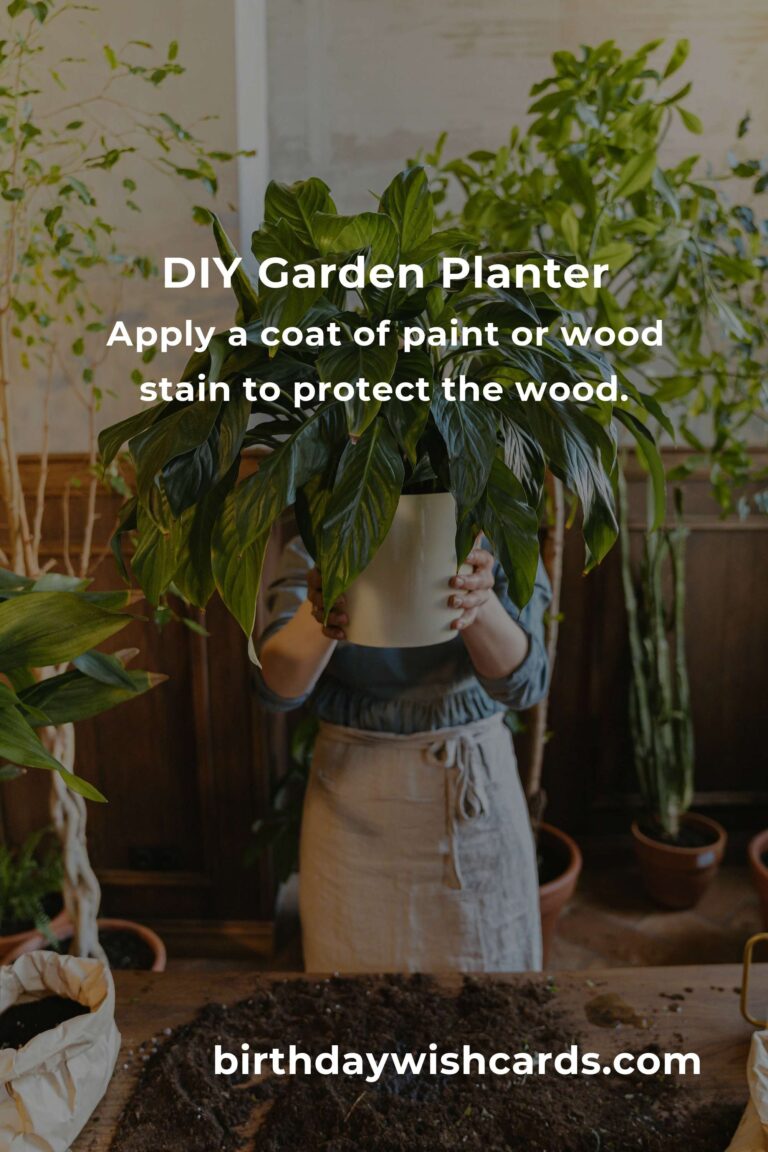 Weekend DIY: Create a Stunning Garden Planter for Your Home