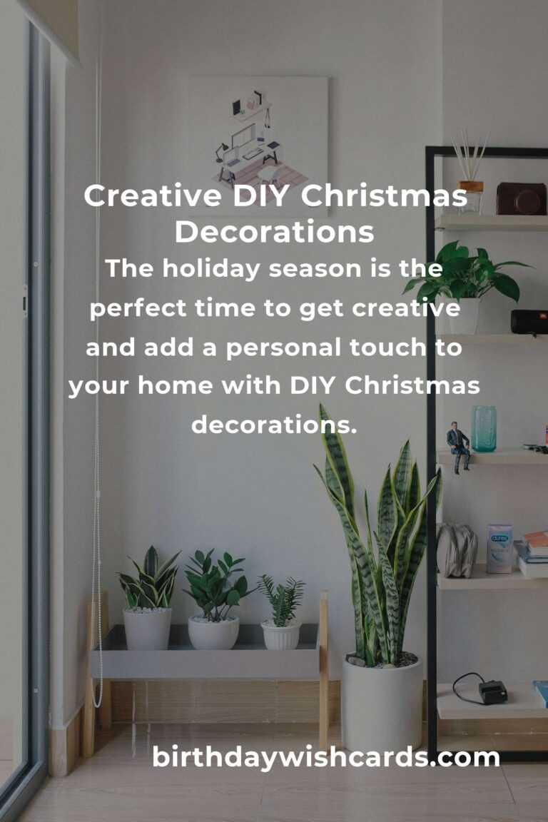 Weekend DIY: Creative Christmas Decorations for Your Home