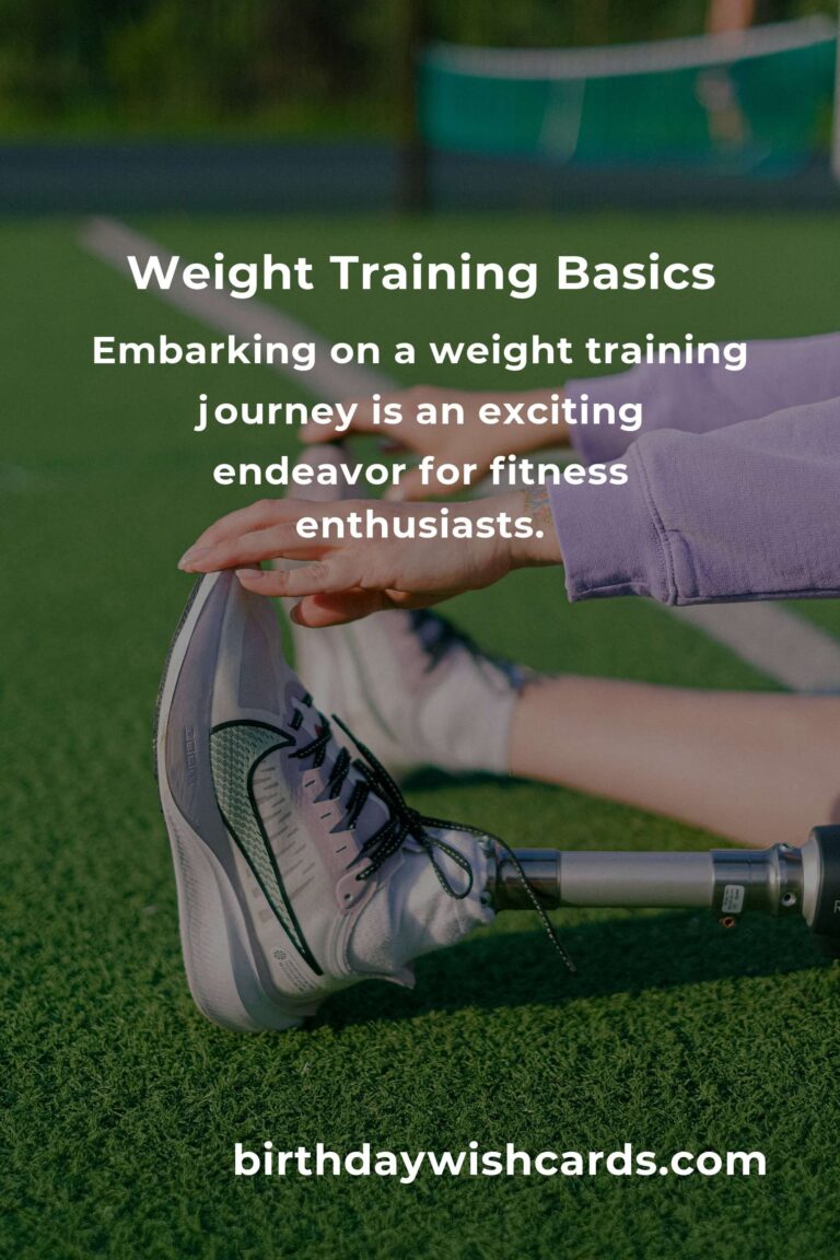 Weight Training for Fitness Enthusiasts: Getting Started