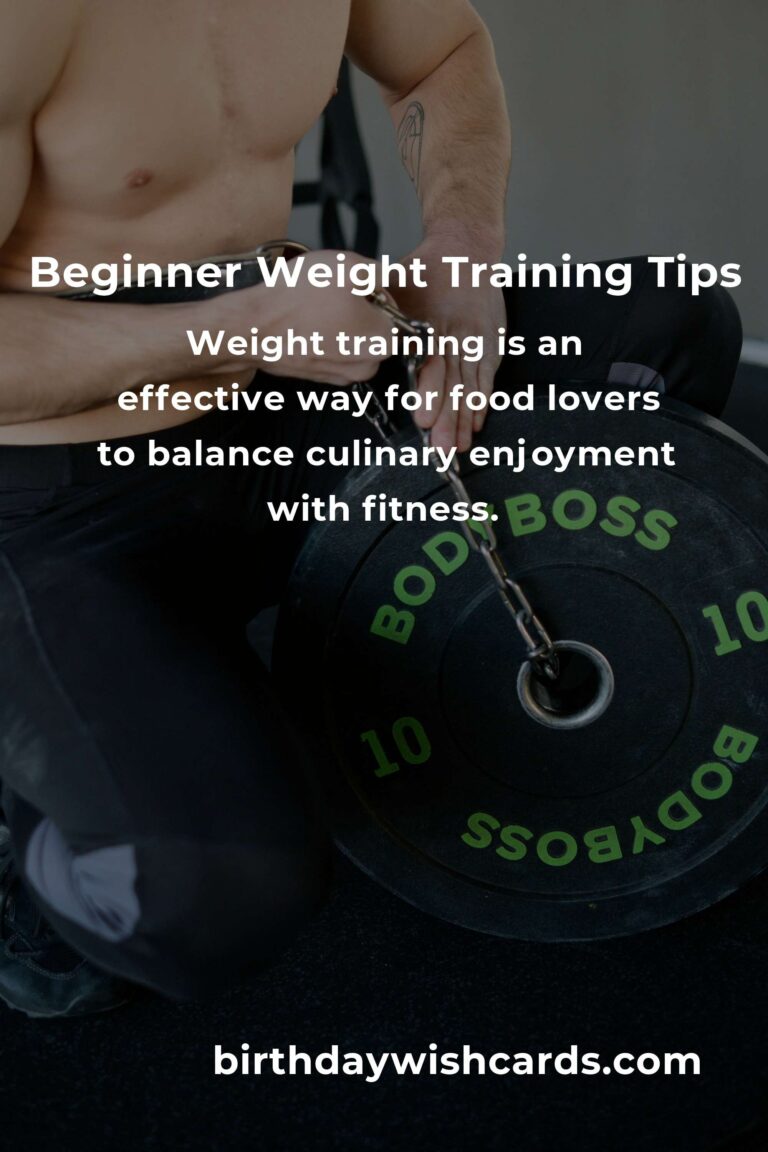 Weight Training for Food Lovers: A Beginner's Guide to Getting Started