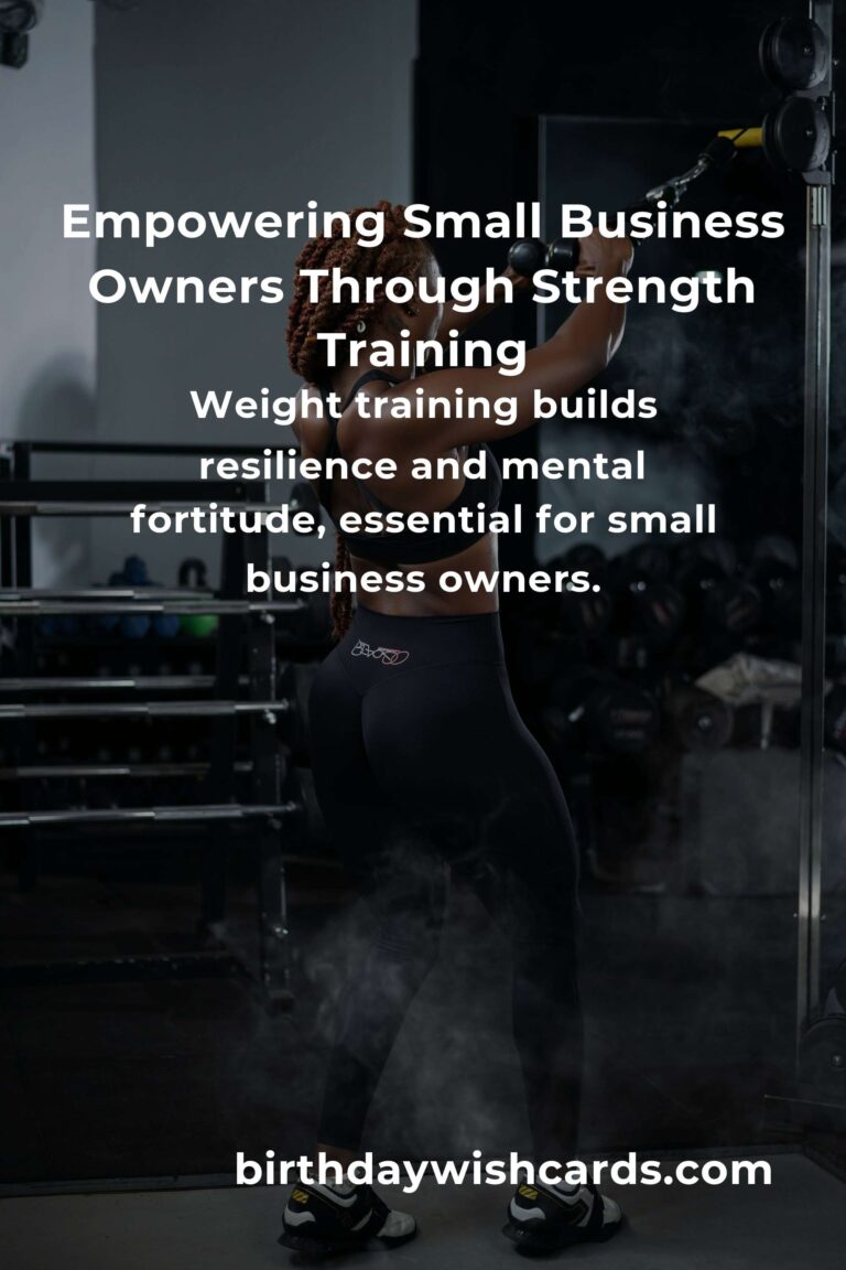 Weight Training for Small Business Owners: Building Strength in Business and Body