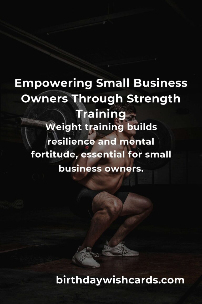 Weight Training for Small Business Owners: Building Strength in Business and Body