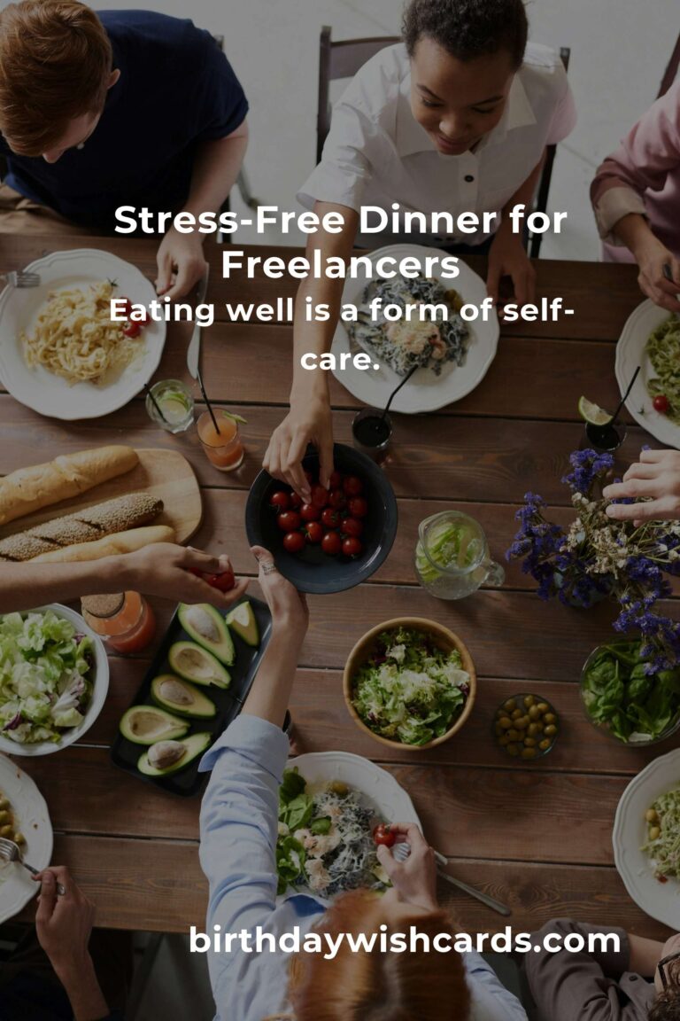 Whipping Up Comfort: Easy Dinner Ideas for Busy Freelancers