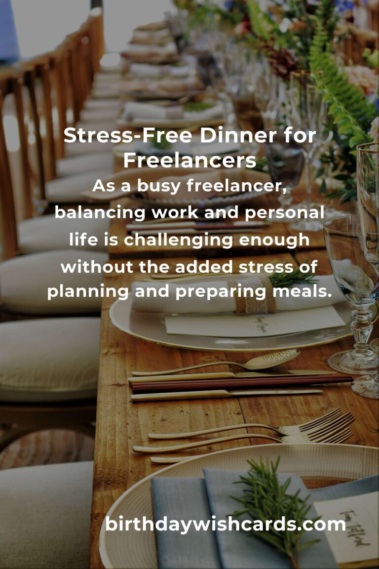 Whipping Up Comfort: Easy Dinner Ideas for Busy Freelancers
