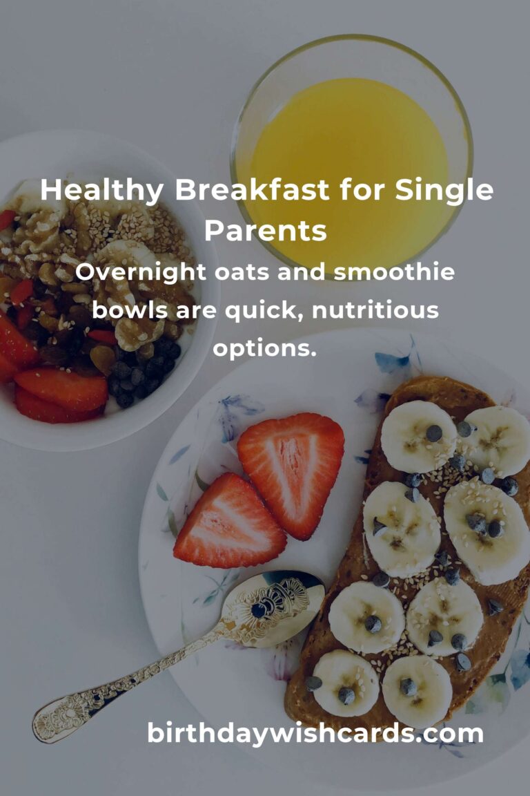 Wholesome Morning Magic: Healthy Breakfast Recipes for Single Parents