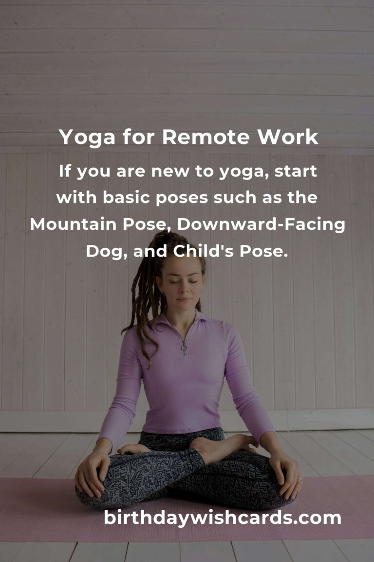 Yoga for Remote Workers: Getting Started